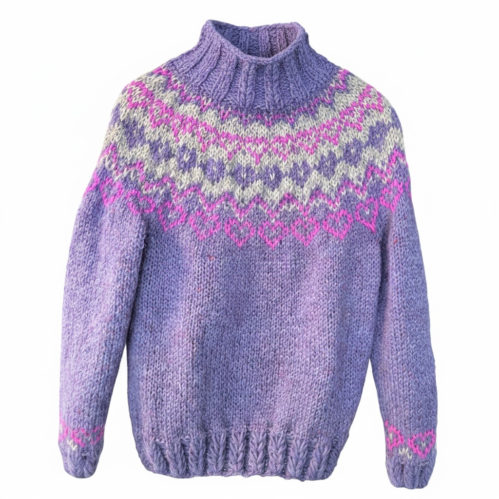 Heart(Icelandic Plötulopi sheep wool)