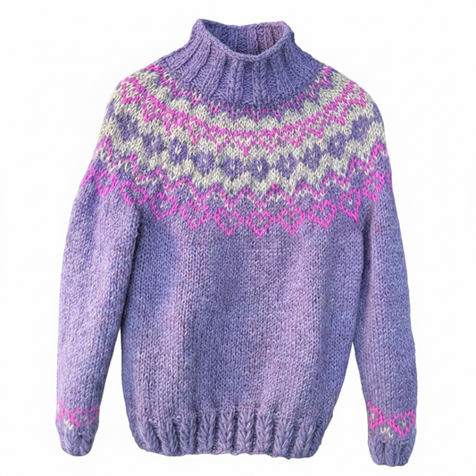 Heart(Icelandic Plötulopi sheep wool)
